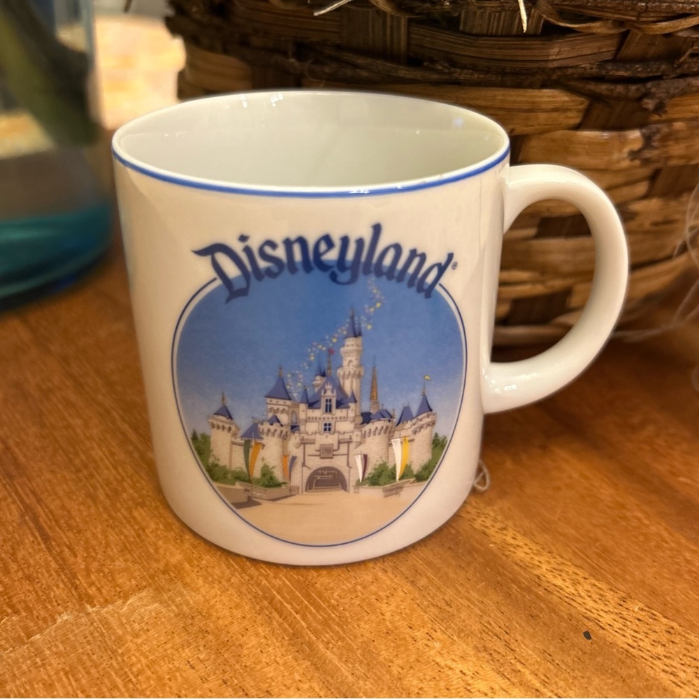 Disneyland Blue and White Mug with Castle Design
